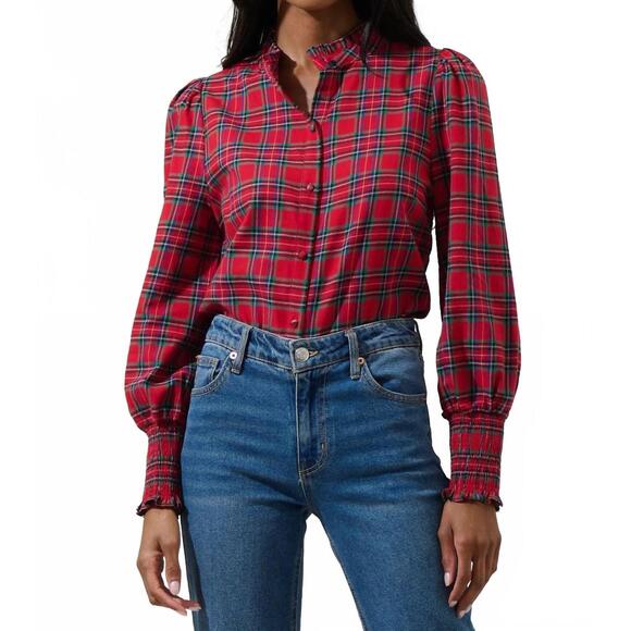 SUGARLIPS Tops - NEW SUGARLIPS chapman plaid button down top in plaid
